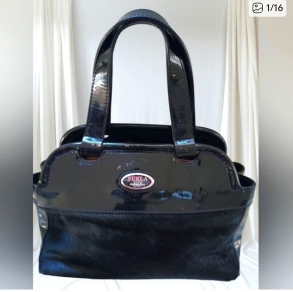 Furla Black Leather Enamel Mini Bag 80th Anniversary - Picture 17 of 17